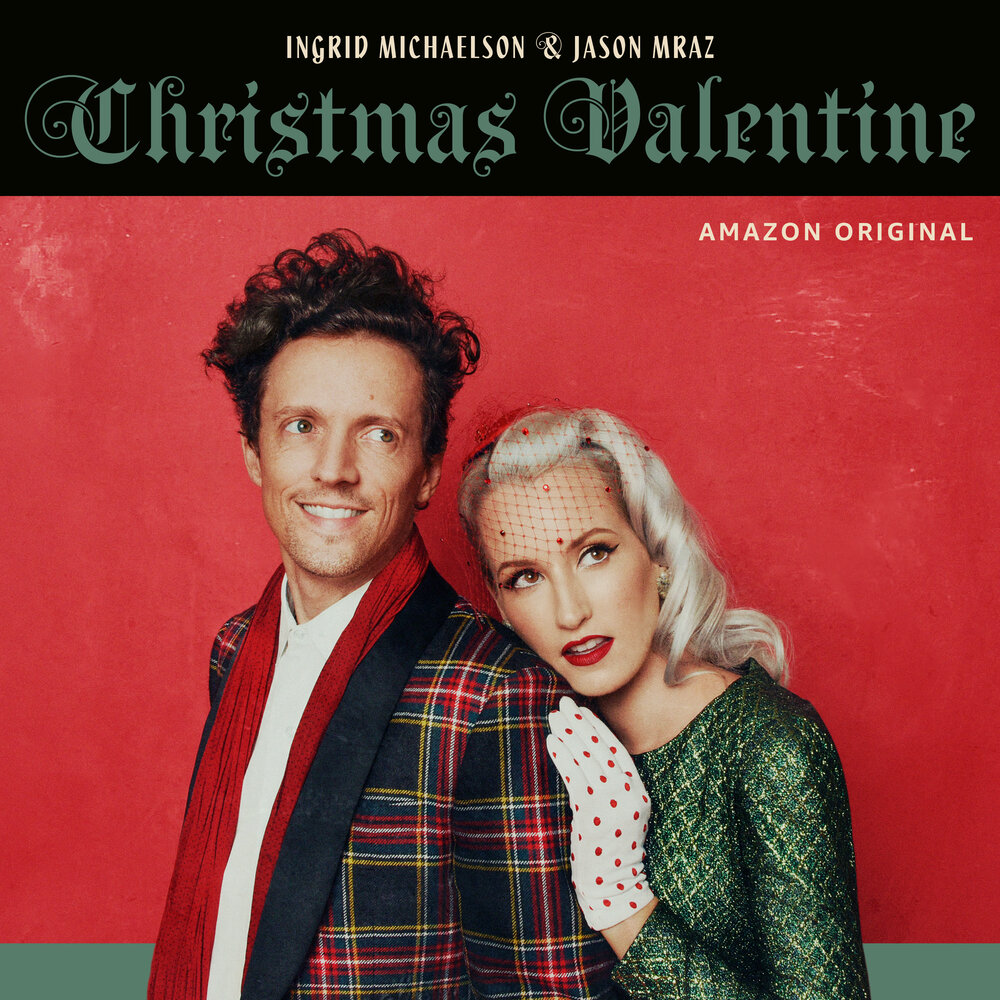 Cover art Jason Mraz & Ingrid Michaelson's song "Christmas Valentine"