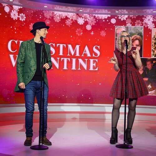 Jason and Ingrid Michaelson singing "Christmas Valentine" on the Today show