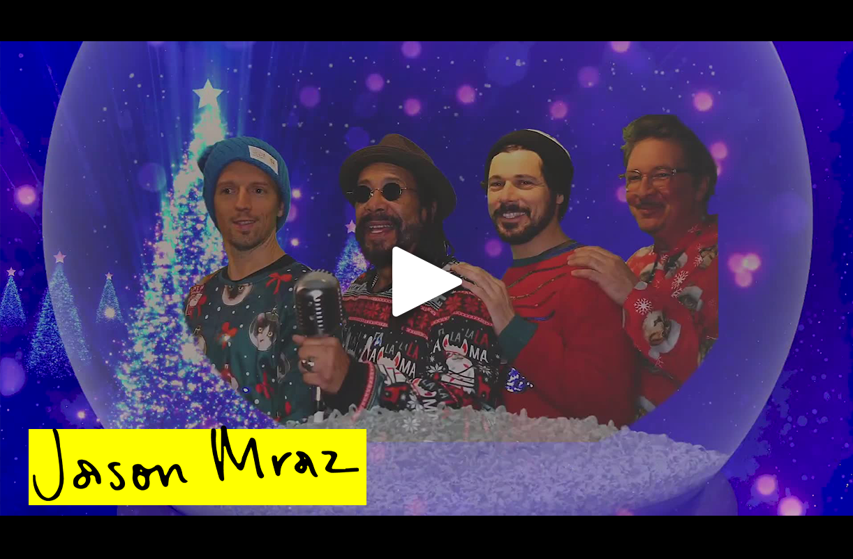 Jason Mraz singing "We Wish You A Merry Christmas"