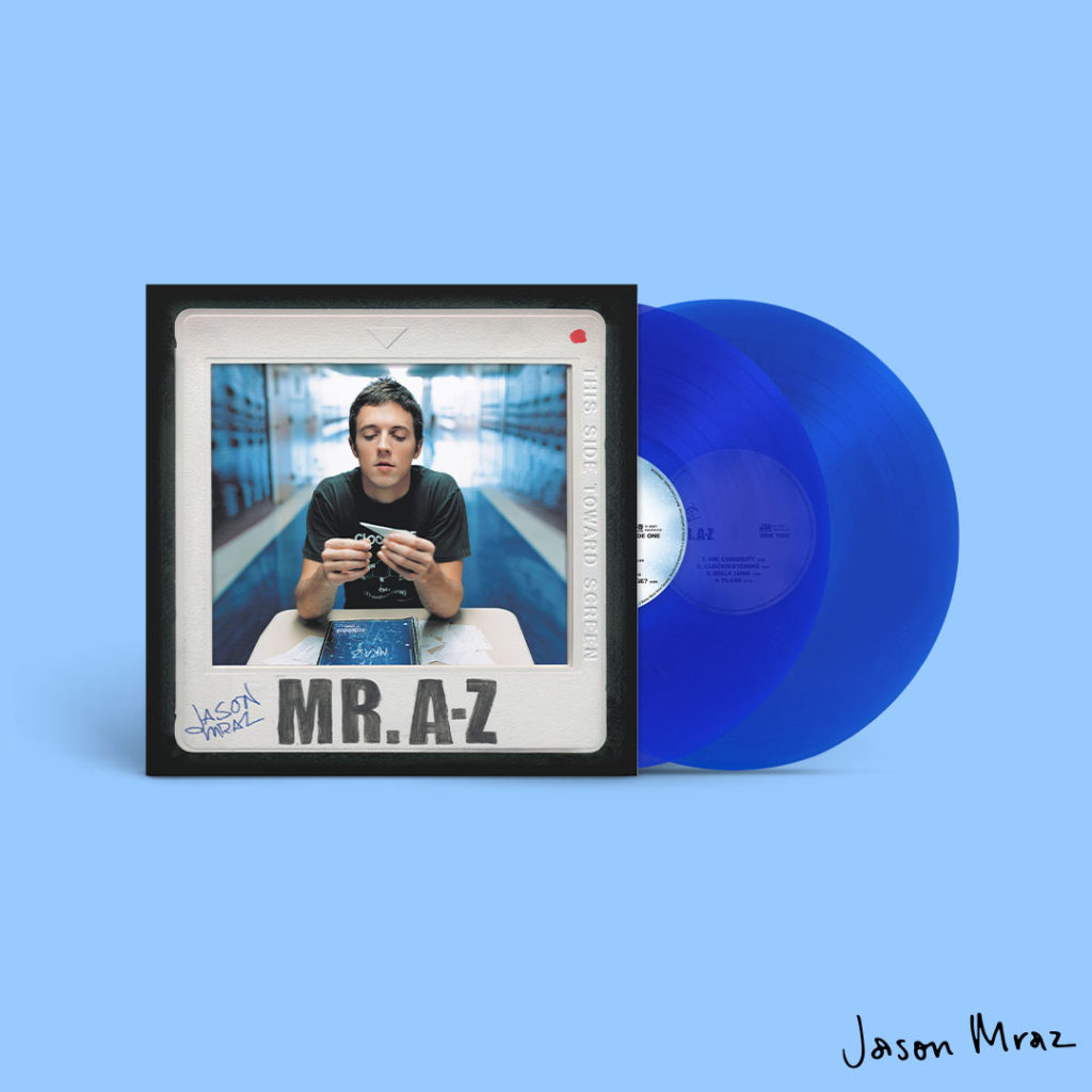 Mr. A-Z vinyl in translucent blue